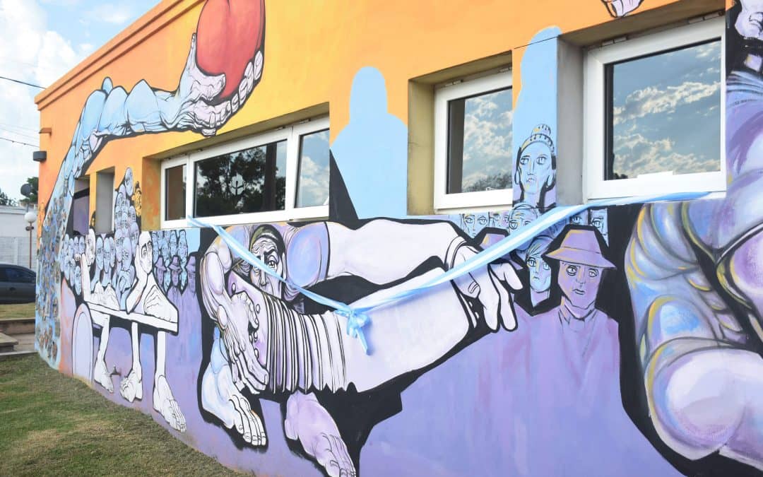 QUEDÓ INAUGURADO EL MURAL “UN CORAZÓN EXPECTANTE…” EN EL FRENTE DEL HOGAR MUNICIPAL CASTELLA