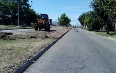 El Municipio realiza la nivelación de ramblas de la calle Monferrand