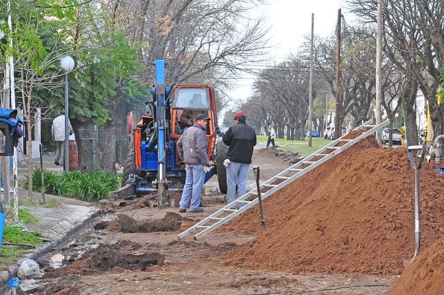 Se realizan trabajos en cloacas, alumbrado y gas
