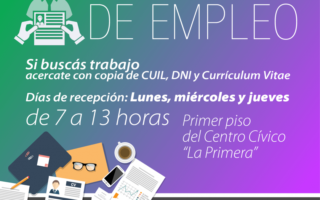 Nuevas búsquedas laborales disponibles en la Oficina de Empleo