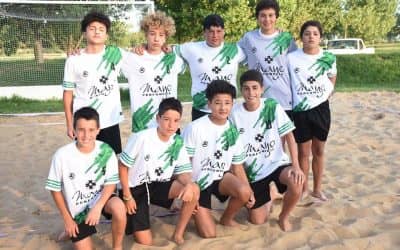 OLIMPÍADAS DEL REENCUENTRO Y DE LA JUVENTUD: PEFUMERÍA MAYO  GOLEÓ Y SE CLASIFICÓ CAMPEÓN EN FÚTBOL PLAYA MASCULINO SUB 14