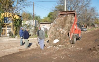 Se suman más cuadras de pavimento en el Barrio Parque