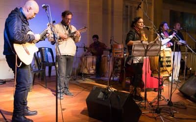 Se realizó una peña folclórica con la presencia de Mariana Baraj