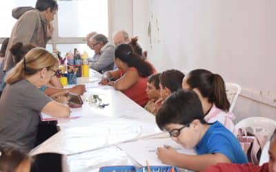 MÁS DE 20 PERSONAS DE DISTINTAS EDADES INICIARON HOY (LUNES) EL TALLER DE PINTURA Y DIBUJO EN LA DIRECCIÓN DE CULTURA