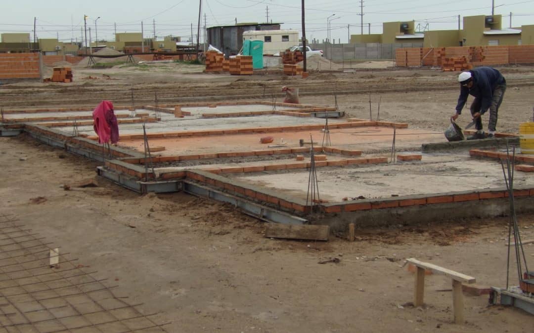 FINALIZARON LAS PLATEAS DE LAS PRIMERAS 20 VIVIENDAS SOCIALES