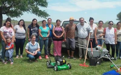 PP 2017: EL INTENDENTE ENTREGÓ HERRAMIENTAS EN EL PARAJE LA ELVIRA E INAUGURÓ UN PLAYÓN EN “LA MARÍA”