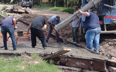 BERUTI: CONSTRUYEN UN PUENTE PEATONAL/VEHICULAR PARA CONECTAR LA CALLE GUAZZONE CON EL BARRIO POLIDEPORTIVO
