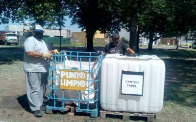 SE REINSTALÓ EL PUNTO LIMPIO DE BARRIO PARQUE-EVITA CENTENARIO QUE HABÍA SIDO INCENDIADO INTENCIONALMENTE