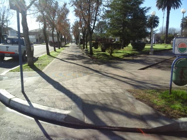 30 de Agosto: se construyen rampas de accesibilidad