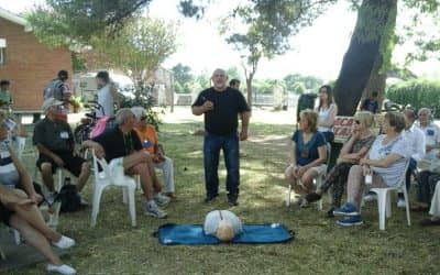 Defensa Civil ofreció ayer una charla sobre RCP en la colonia de adultos mayores