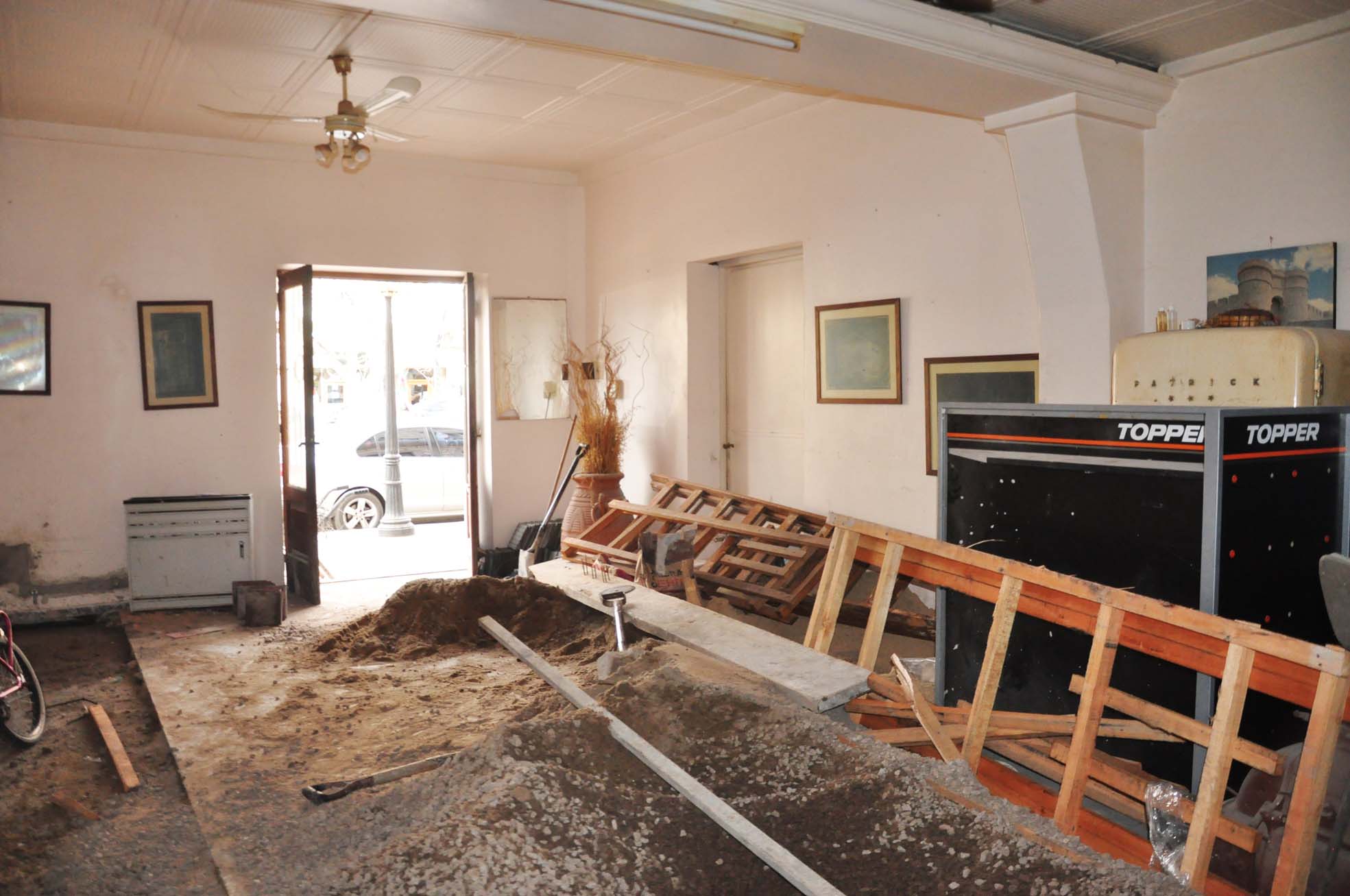 Refacciones en el edificio del Teatro Español