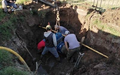 UNA CUADRILLA DE PERSONAL MUNICIPAL TRABAJÓ EN TRES REPARACIONES DIFERENTES DE LA RED DE AGUA CORRIENTE