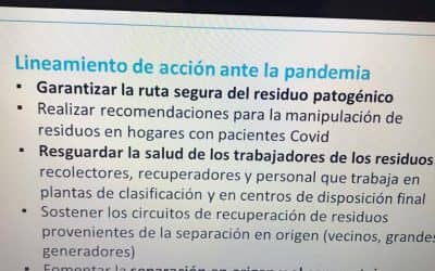 SEGURIDAD Y MANEJO DE RESIDUOS, ENTRE LOS TEMAS ABORDADOS EN ENCUENTRO VIRTUAL CON AUTORIDADES DE AMBIENTE DE PROVINCIA