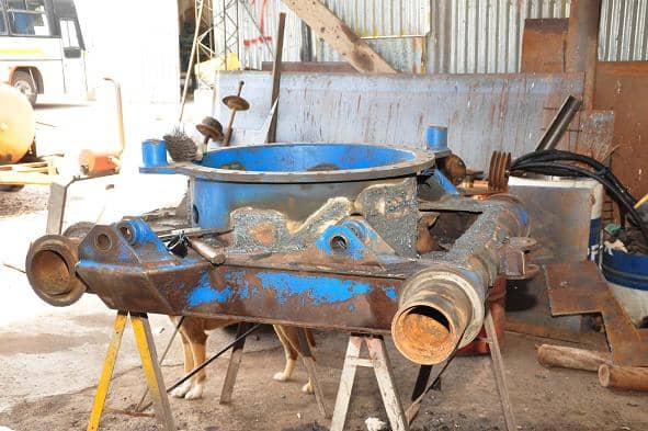 Reparación de una retroexcavadora