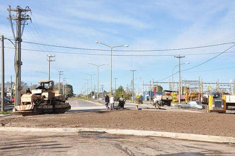 Avance en las rotondas del acceso a Ruta 5