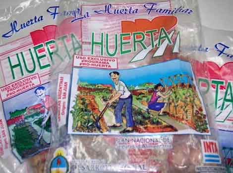 ENTREGA DE SEMILLAS DE PRIMAVERA VERANO DE PRO HUERTA