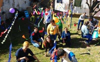 Cumen Che: Se realizó ayer el primer encuentro del taller de pintura viviente