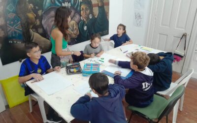 EL TALLER CREATIVO DE DIBUJO Y PINTURA PARA NIÑOS SE TRASLADÓ AL CHALET DE LOS INGLESES