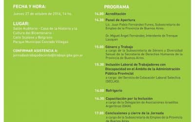 Se realizará mañana una Jornada de Sensibilización sobre Trabajo Decente