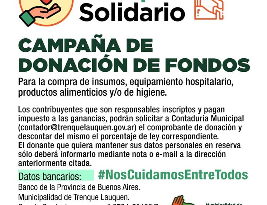 DONACIONES: SE LLEVAN RECAUDADOS 1.549.306 PESOS