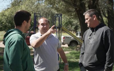 EL INTENDENTE RECORRIÓ LAS OBRAS EDUCATIVAS EN MARCHA EN ESTABLECIMIENTOS DE TRONGÉ, LA PORTEÑA Y GIRODÍAS