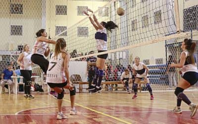 Se realizó una nueva fecha del torneo de voley municipal